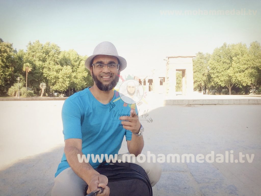 Amazing time while on Temple de Debod in Madrid, Spain