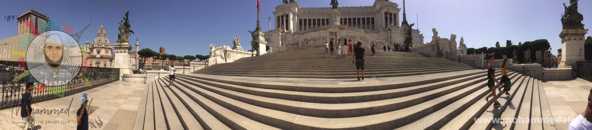 Amazing view onto the Vittorio Emanuele II Monument in Rome Amazing view onto the Vittorio Emanuele II Monument in Rome