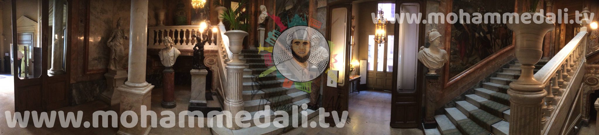 Ultimate view on impressive main staircase of Museum Cerralbo in Madrid, Spain Ultimate view on impressive main staircase of Museum Cerralbo in Madrid, Spain