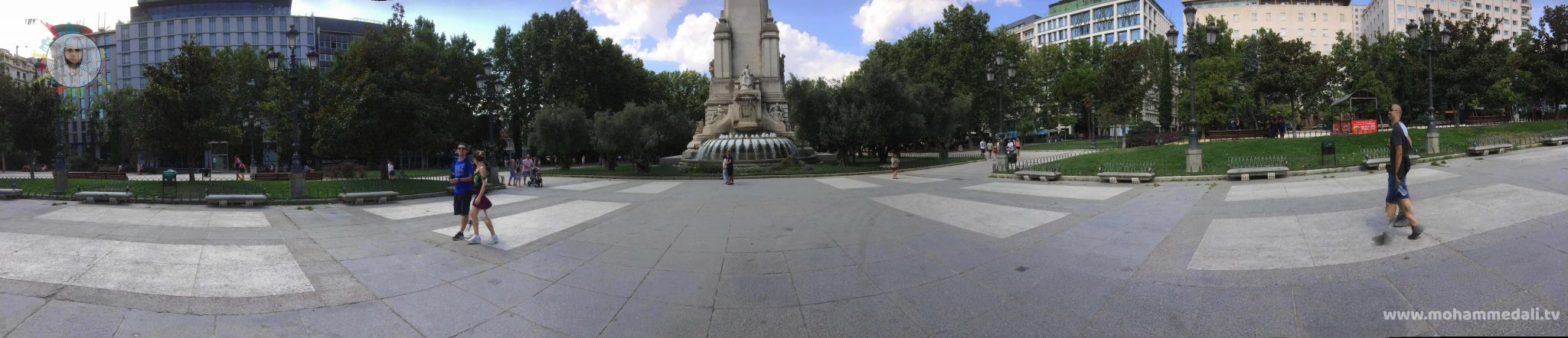 Amazing panoramic view on Plaza de España Amazing panoramic view on Plaza de España