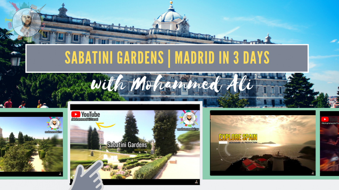Beautiful Sunset at Sabatini Gardens | Madrid in 3 days