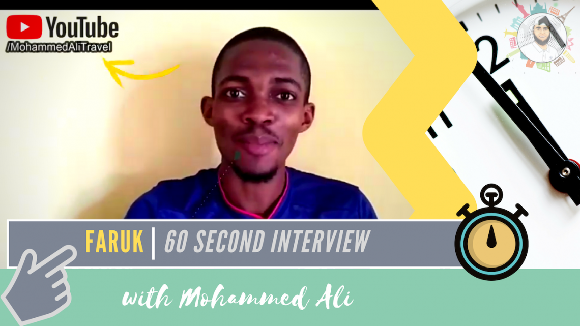 Meet Faruk | 60 second interview