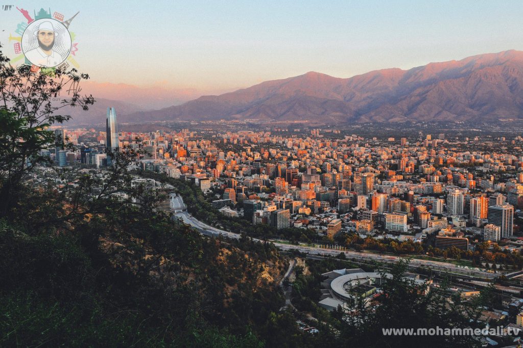 Amazing view over the city of Chile