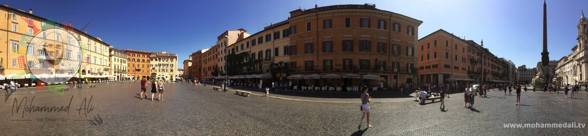 Panoramic view of Piazza Navona Panoramic view of Piazza Navona