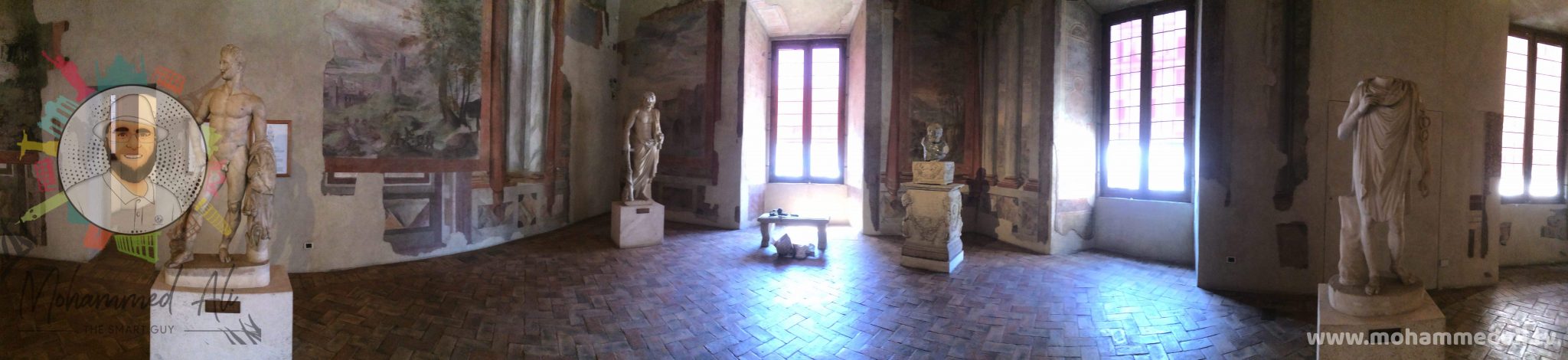 Panoramic view of the National Museum in Rome, Italy Panoramic view of the National Museum in Rome, Italy