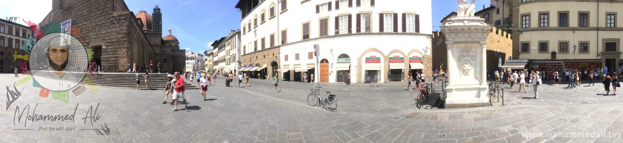 Amazing panoramic view of Basilica di San Lorenzo in Florence Amazing panoramic view of Basilica di San Lorenzo in Florence
