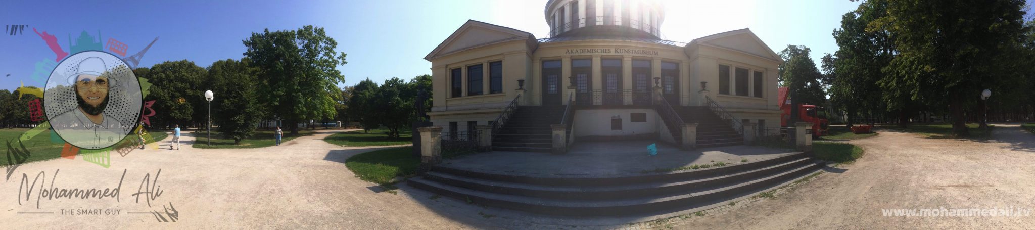 Panoramic view of the academic art museum in Bonn, Germany Panoramic view of the academic art museum in Bonn, Germany