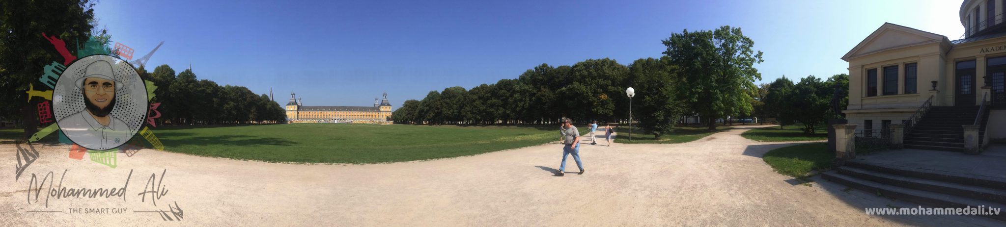 Panoramic view of the Bonner Hofgarten in Bonn, Germany Panoramic view of the Bonner Hofgarten in Bonn, Germany